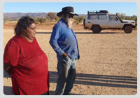 Photo of Tjala artists Alison Riley and Ray Ken