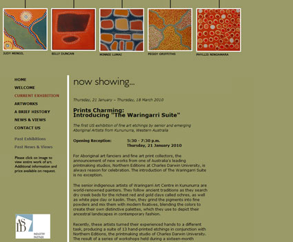 Image of Booker Lowe Web Page